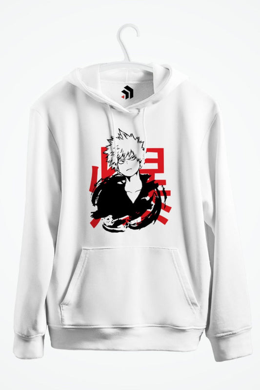 My Hero Academia Katsuki Bakugo Light Edition Anime Baskılı Kapşonlu Sweatshirt