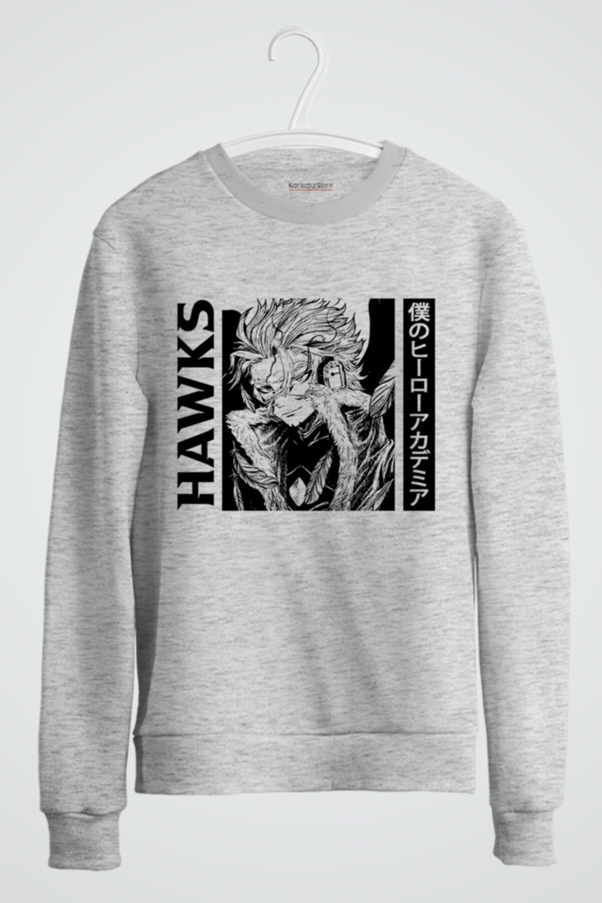 Hawks Keigo Takami My Hero Academia Baskılı Anime Sweatshirt