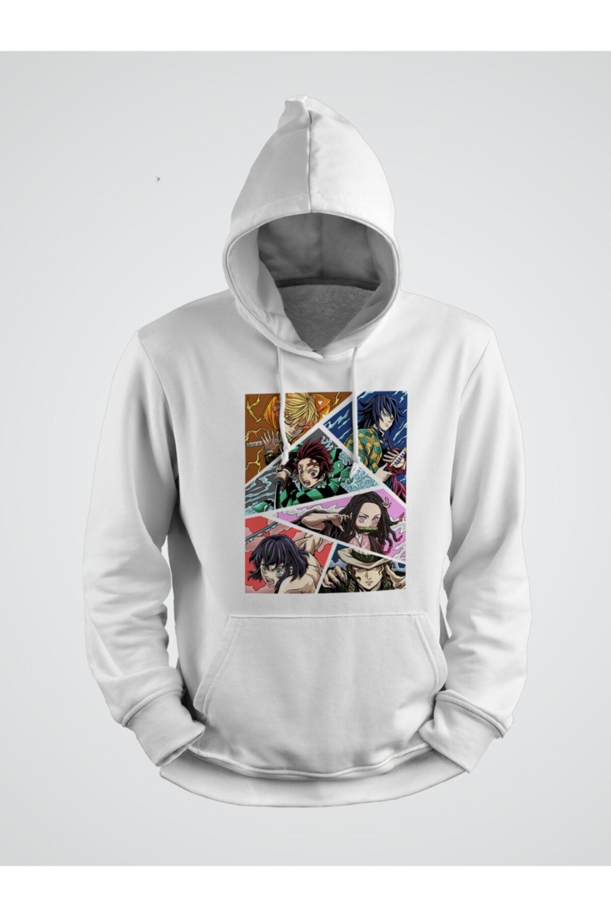 Demon Slayer Anime Baskılı Kapşonlu Sweat