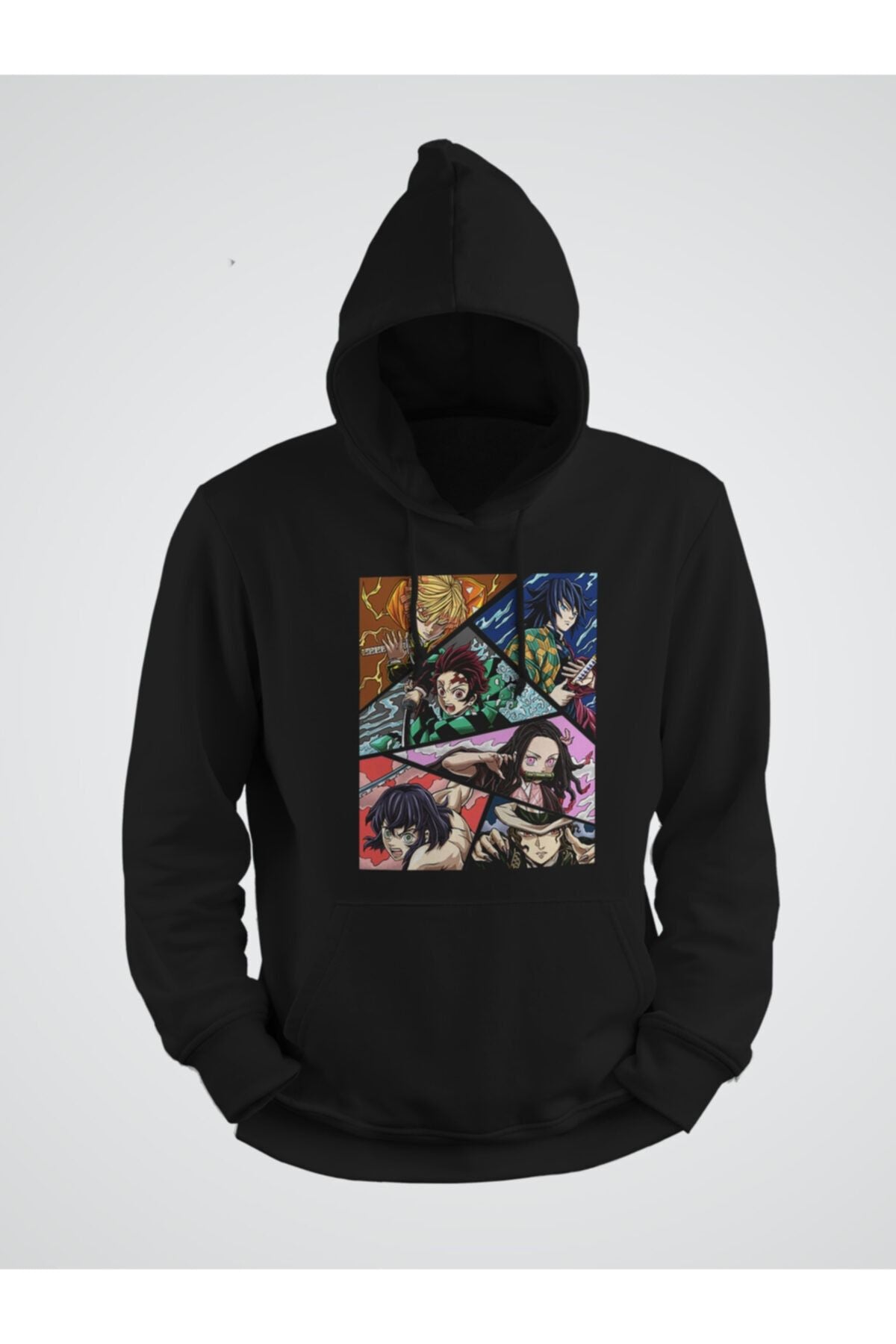 Demon Slayer Anime Baskılı Kapşonlu Sweat