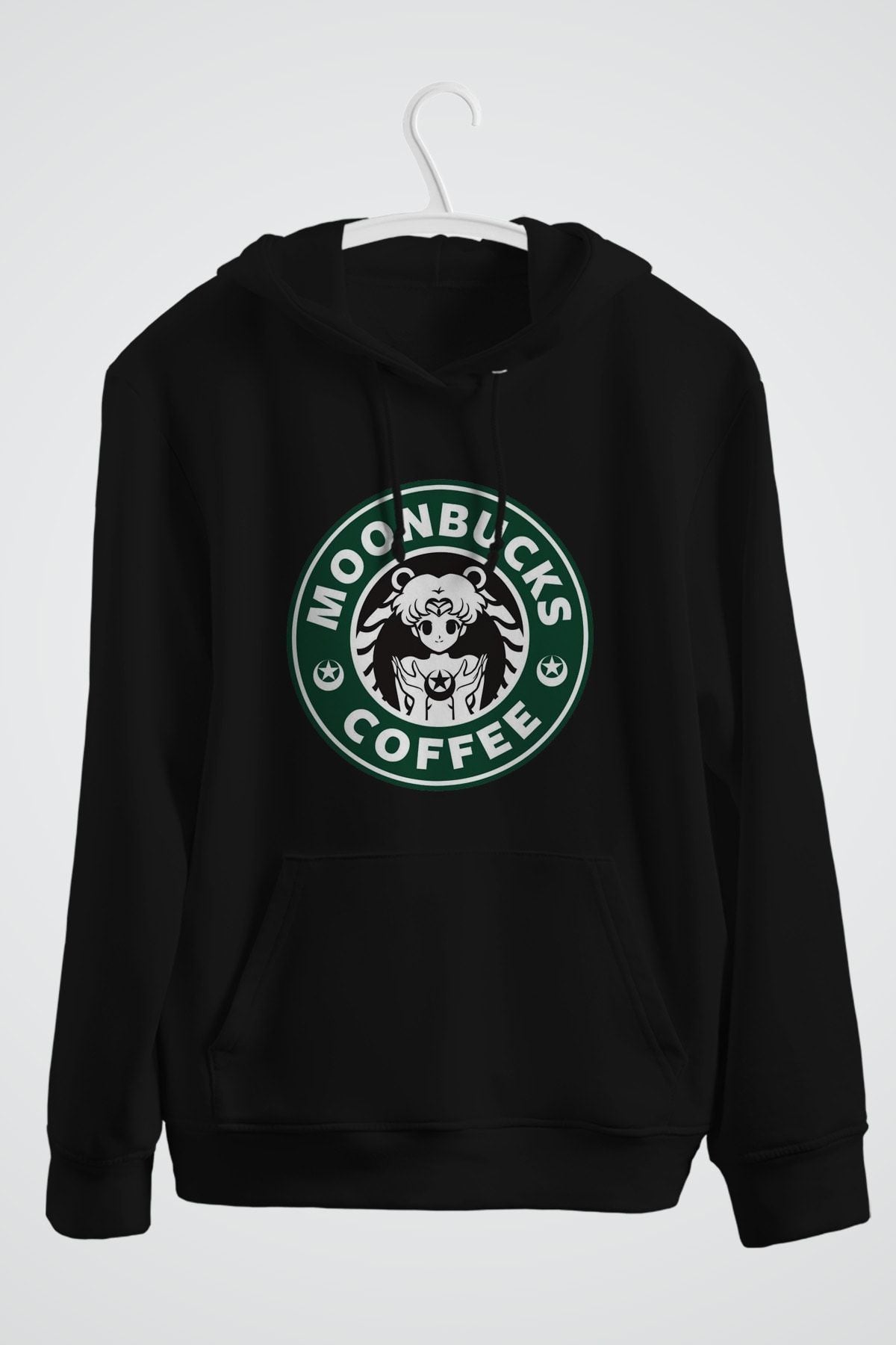 Moonbucks Coffee Baskılı Kapşonlu Sweat