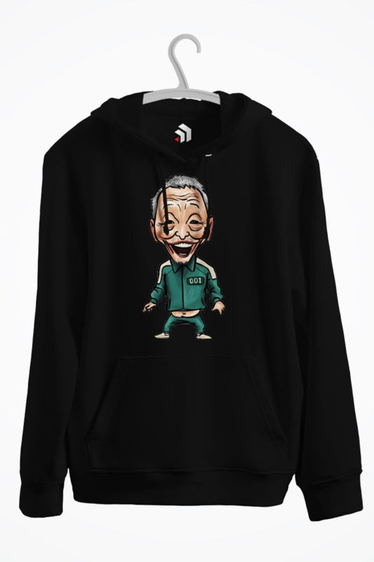 Squid Games 001. Gamer Baskılı Kapşonlu Sweatshirt