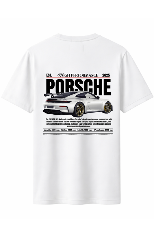 911 Porsch 2025 Arka Baskılı Kaliteli Unisex Tişört