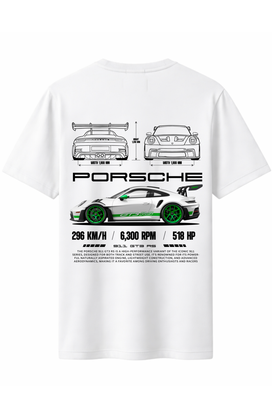 9II GT3 RS Arka Baskılı Kaliteli Unisex Tişört