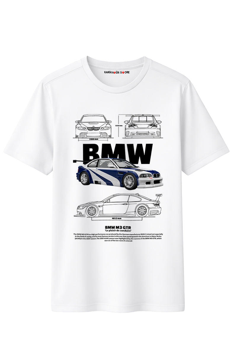 Bmw m3 Baskılı Kaliteli Unisex Tişört