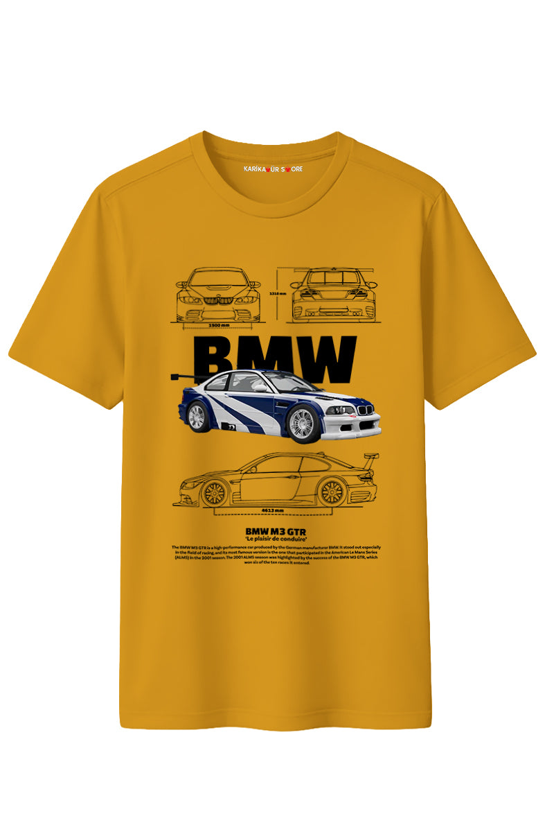 Bmw m3 Baskılı Kaliteli Unisex Tişört