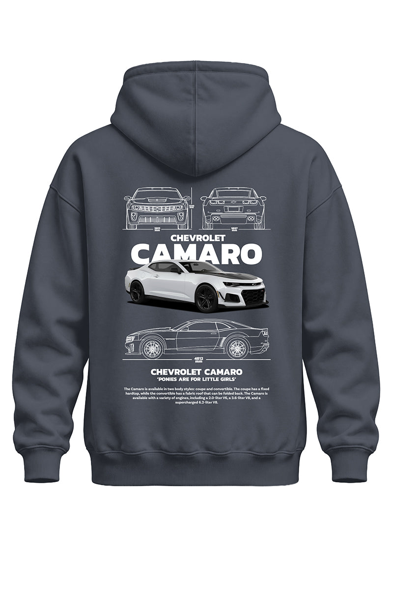 Camaro Baskılı Kaliteli Unisex Kapşonlu Sweatshirt