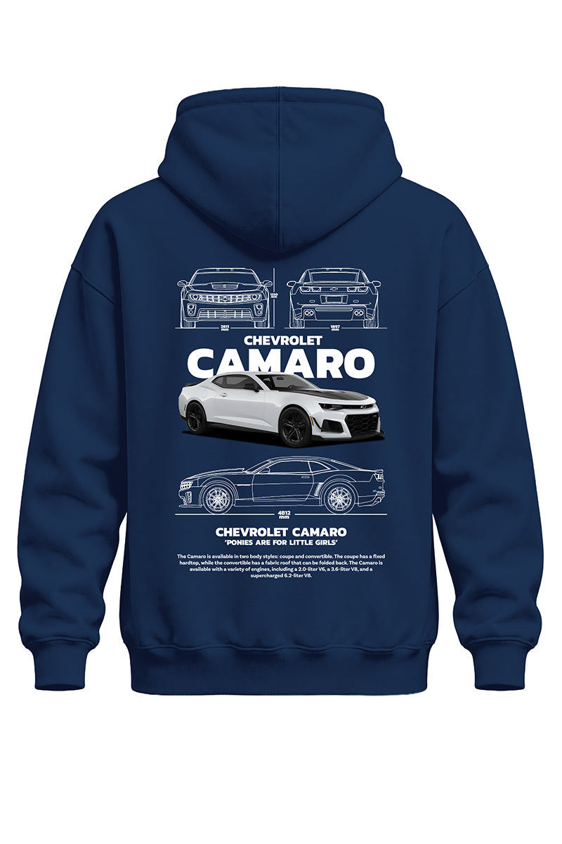 Camaro Baskılı Kaliteli Unisex Kapşonlu Sweatshirt