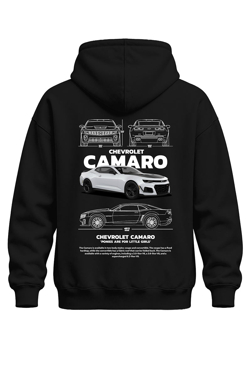 Camaro Baskılı Kaliteli Unisex Kapşonlu Sweatshirt