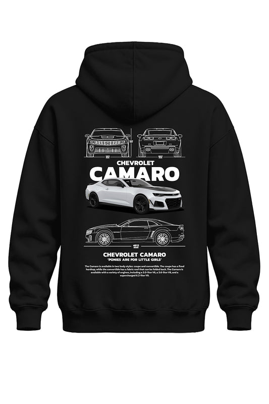 Camaro Baskılı Kaliteli Unisex Kapşonlu Sweatshirt