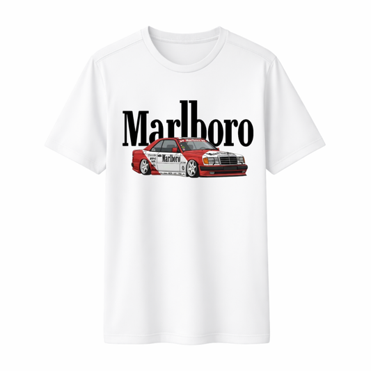 Marlboro x Mercedes Kaliteli Baskılı Unisex Tişört