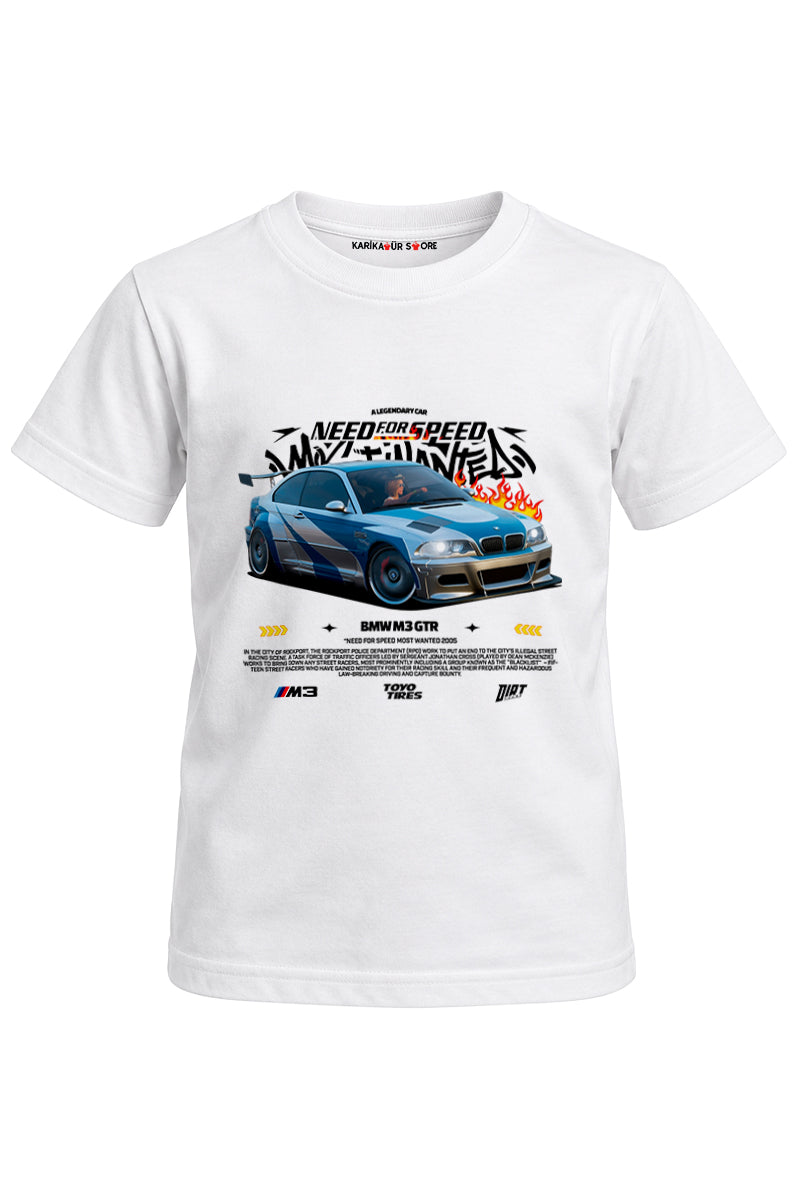 Nfs Bmw M3 Baskılı Unisex Çocuk Tişört