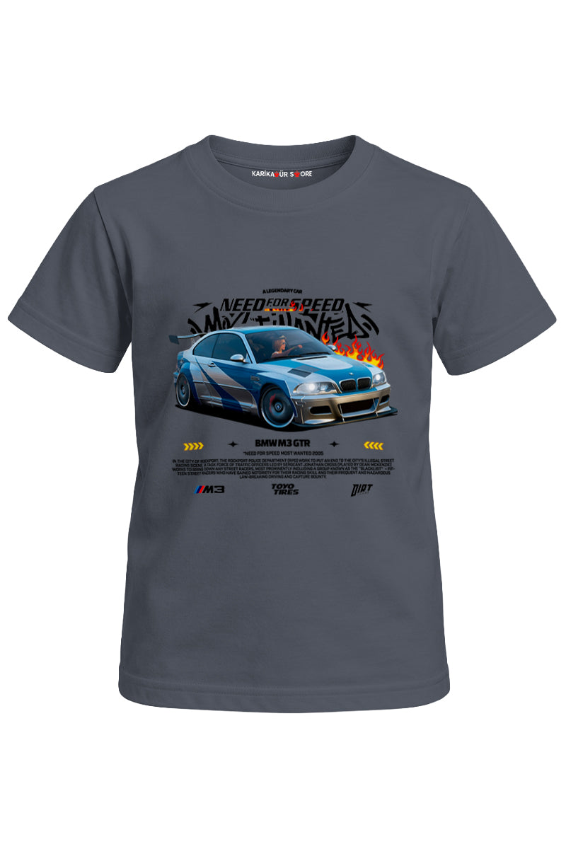 Nfs Bmw M3 Baskılı Unisex Çocuk Tişört