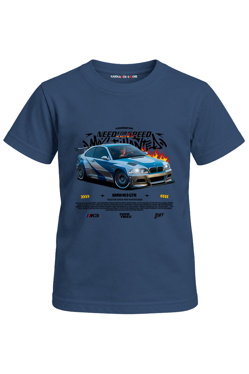 Nfs Bmw M3 Baskılı Unisex Çocuk Tişört