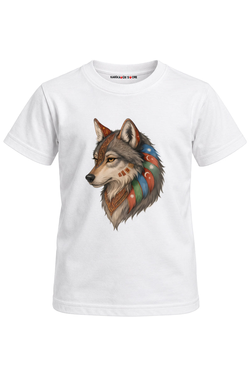 Turan Kurt Baskılı Unisex Çocuk Tişört