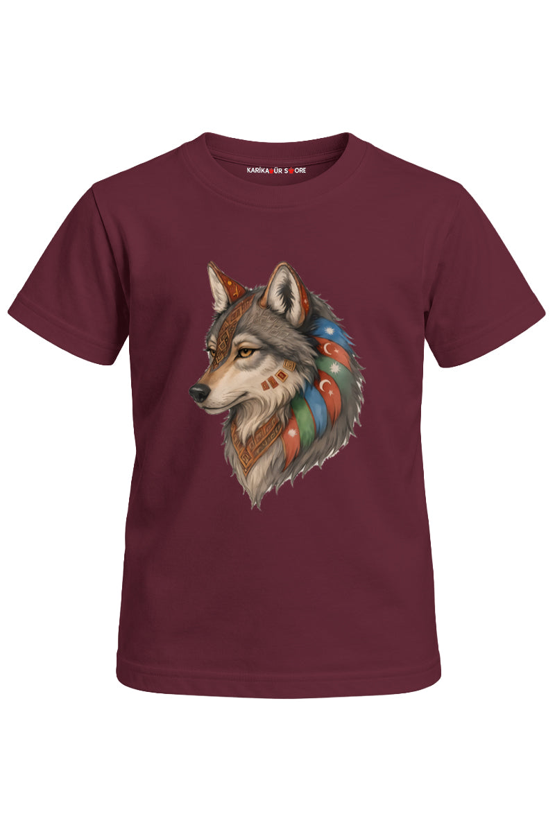 Turan Kurt Baskılı Unisex Çocuk Tişört