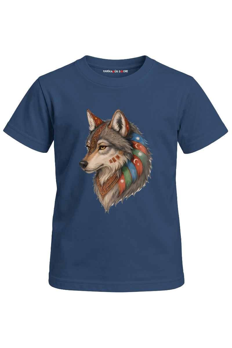 Turan Kurt Baskılı Unisex Çocuk Tişört