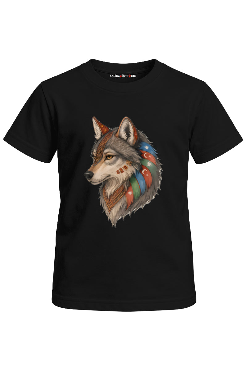 Turan Kurt Baskılı Unisex Çocuk Tişört