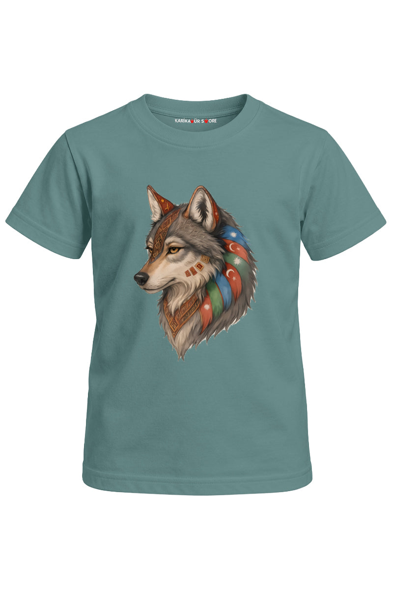 Turan Kurt Baskılı Unisex Çocuk Tişört