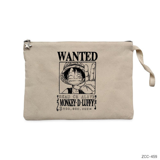 Wanted Luffy Krem Clutch Astarlı Cüzdan / El Çantası