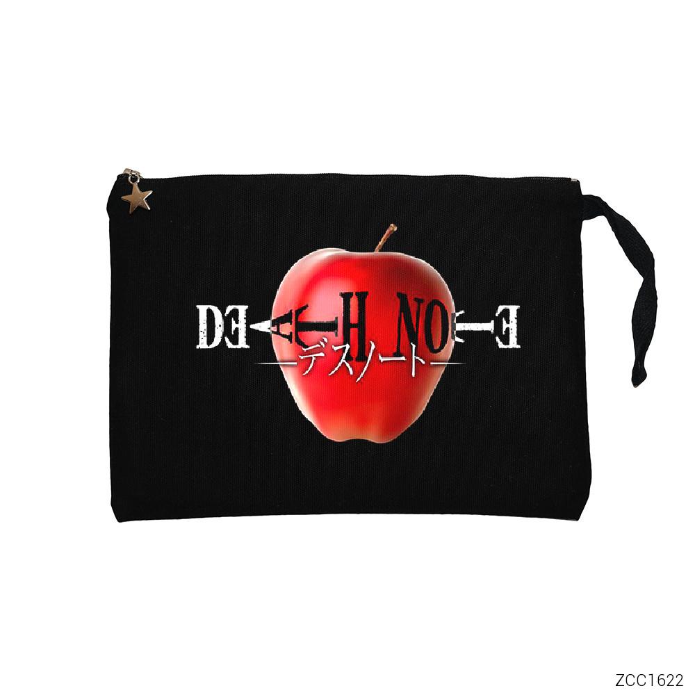 Death Note Apple Siyah Clutch Astarlı Cüzdan / El Çantası