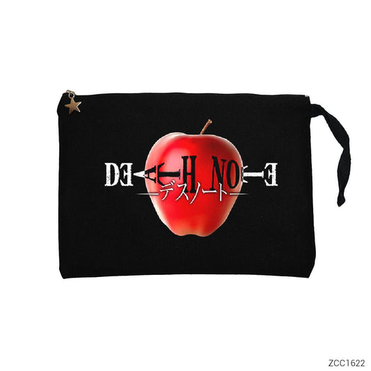 Death Note Apple Siyah Clutch Astarlı Cüzdan / El Çantası