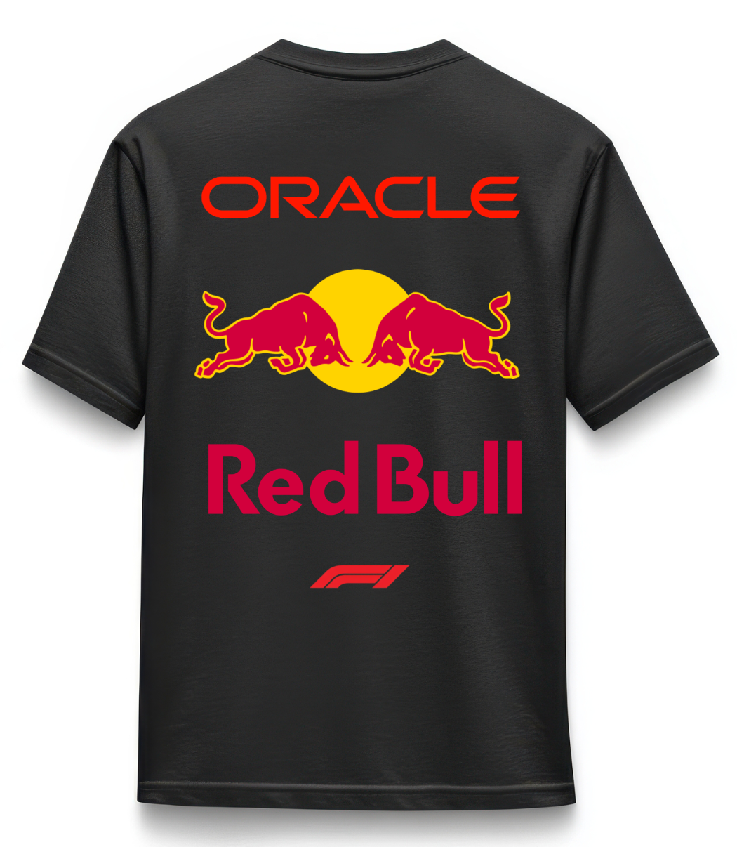 Redbull Formula 1 Yarış Forması Tasarımlı Arka ve Ön Baskılı T-shirt