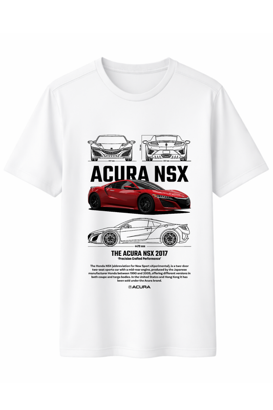 Acura NSX 2017 Ön Baskılı Kaliteli Unisex Tişört