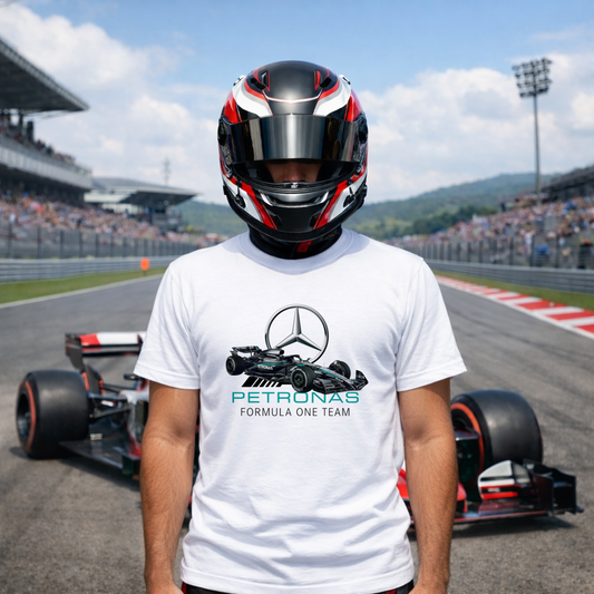 F1 Mercedes AMG Petronas Baskılı Kaliteli Tshirt
