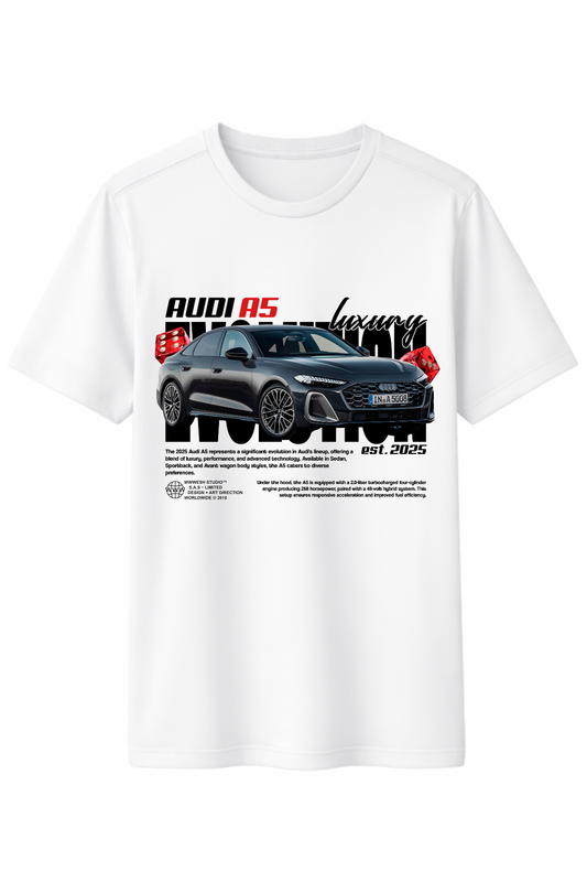 Audi A5 2025 Ön Baskılı Kaliteli Unisex Tişört