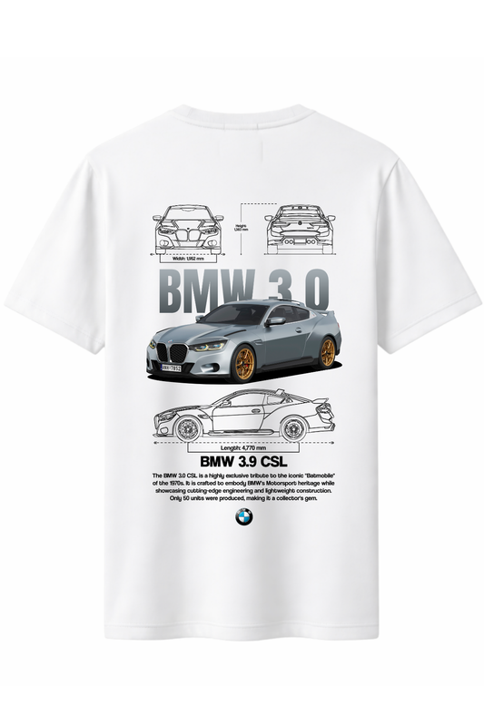 Bmw 3.0 csl Arka Baskılı Kaliteli Unisex Tişört