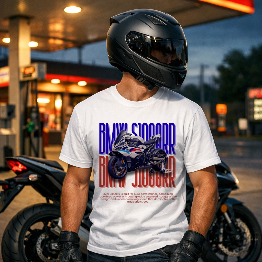 BMW S1000RR Kaliteli Baskılı T-shirt