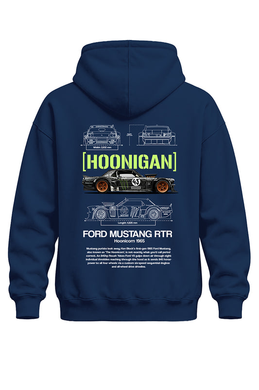 Ford Hoonigan Baskılı Kaliteli Unisex Kapşonlu Sweatshirt
