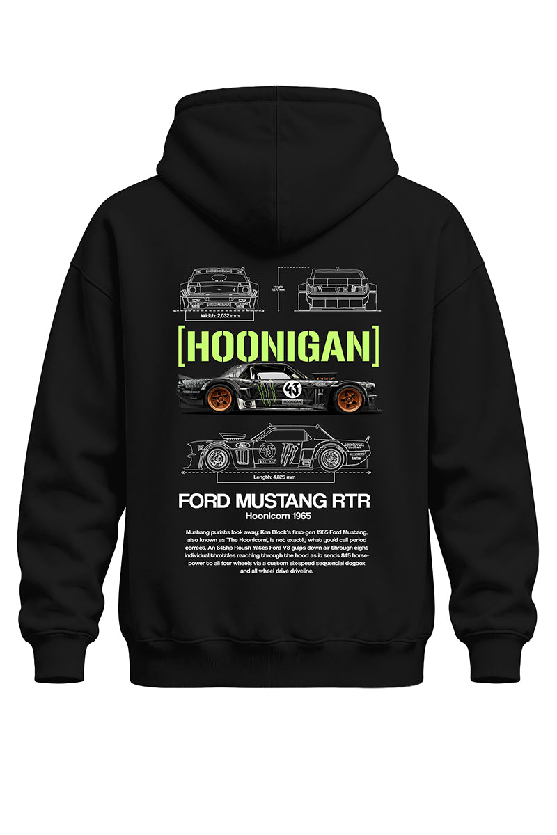 Ford Hoonigan Baskılı Kaliteli Unisex Kapşonlu Sweatshirt
