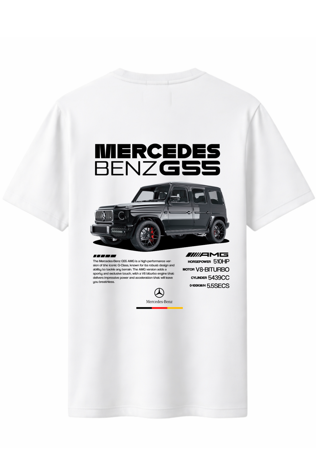G55 Arka Baskılı Kaliteli Unisex Tişört