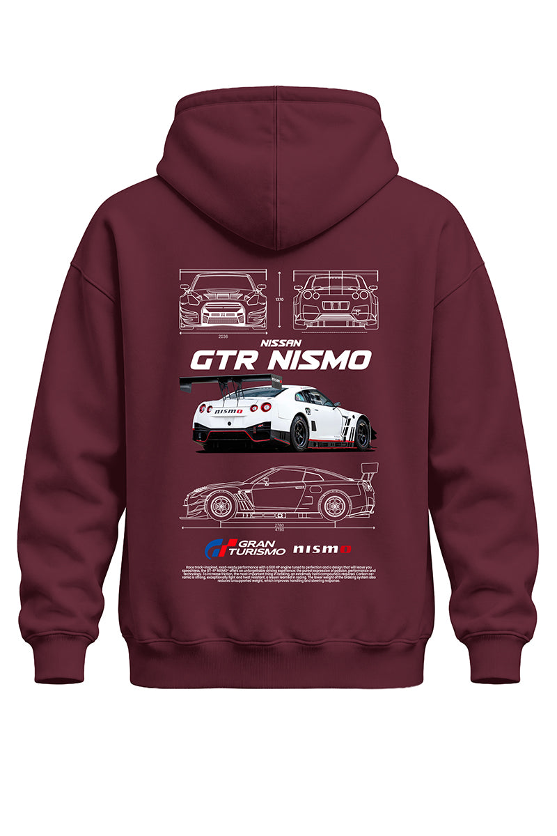 Gtr Nismo Baskılı Kaliteli Unisex Kapşonlu Sweatshirt