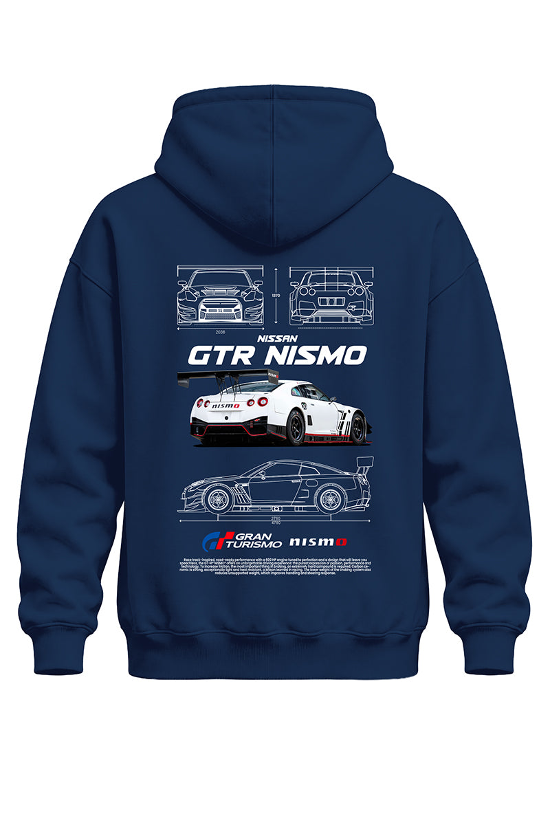 Gtr Nismo Baskılı Kaliteli Unisex Kapşonlu Sweatshirt
