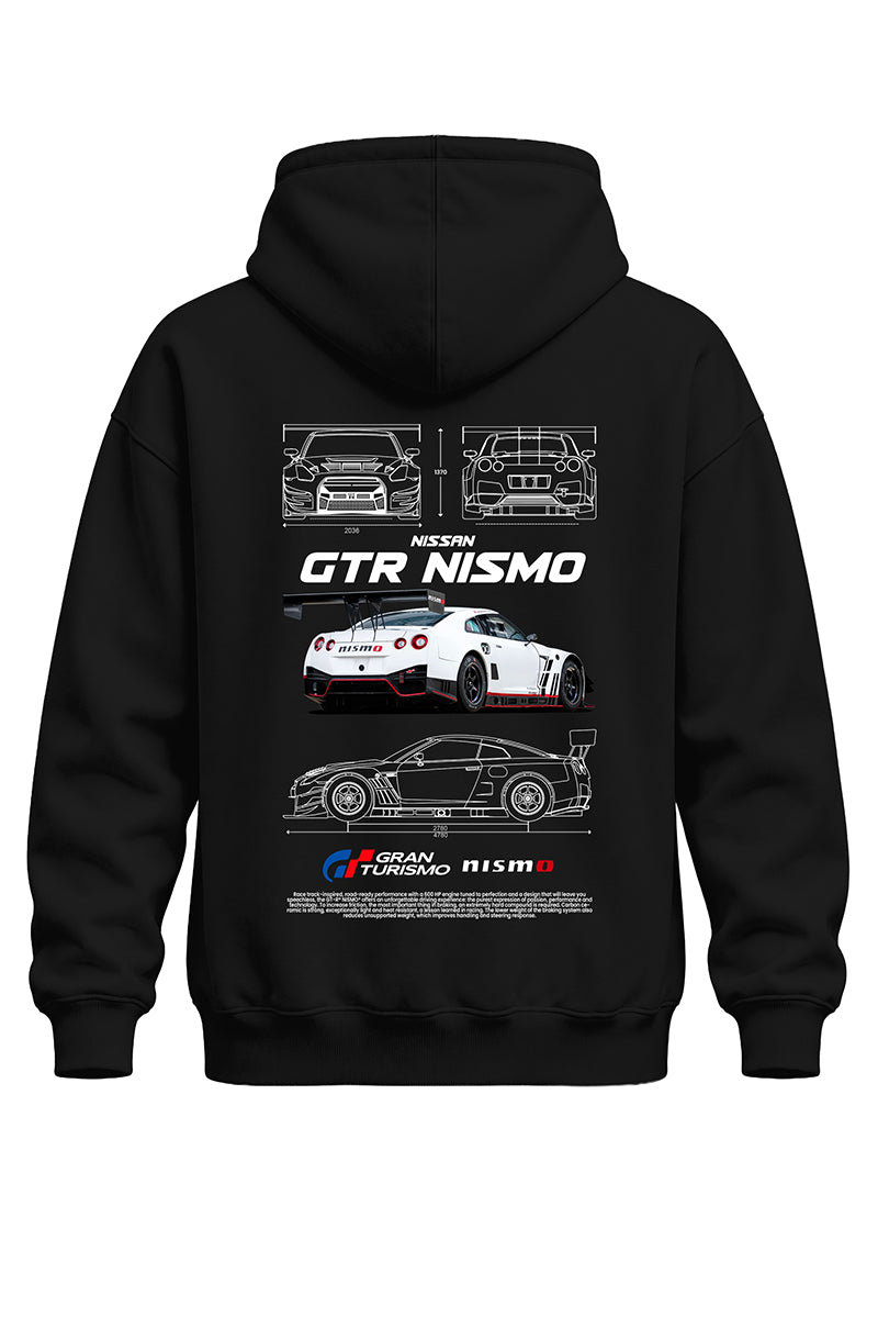 Gtr Nismo Baskılı Kaliteli Unisex Kapşonlu Sweatshirt