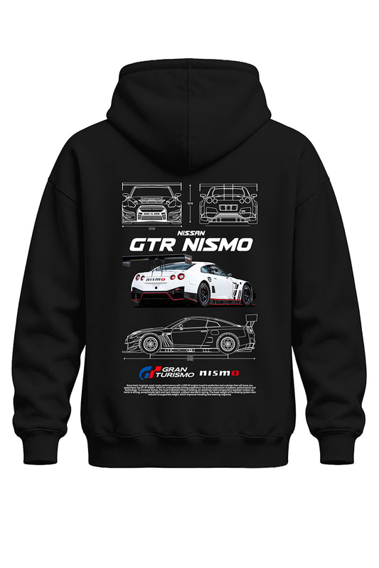 Gtr Nismo Baskılı Kaliteli Unisex Kapşonlu Sweatshirt