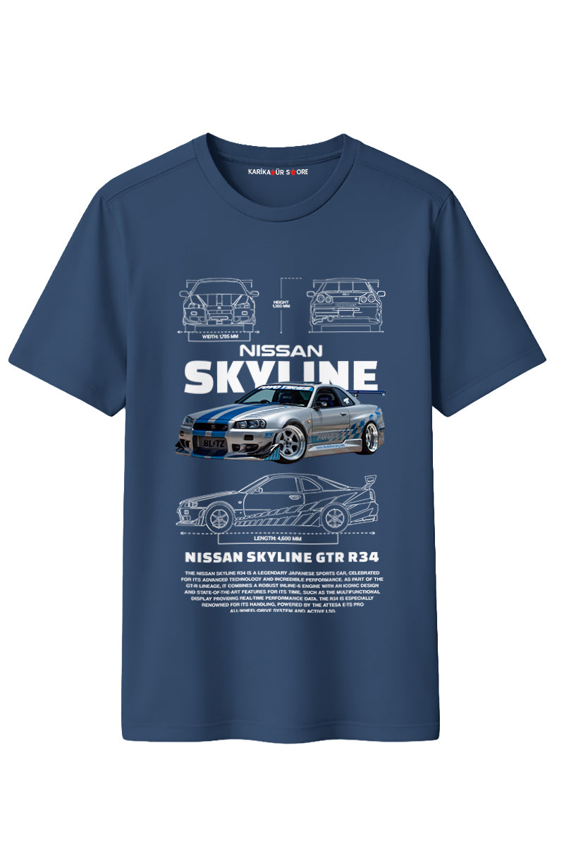 Gtr Baskılı Kaliteli Unisex Tişört