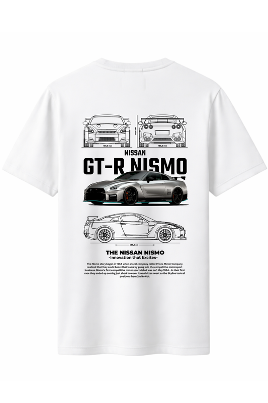 GTR Nismo Arka Baskılı Kaliteli Unisex Tişört
