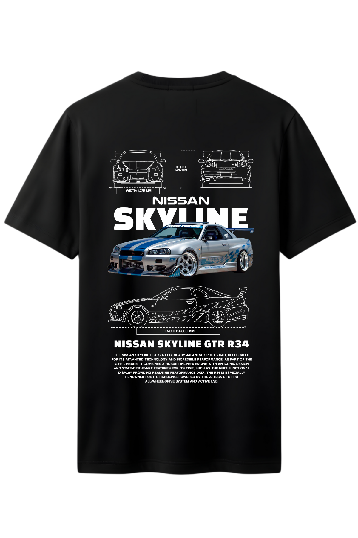 Gtr Baskılı Kaliteli Unisex Tişört