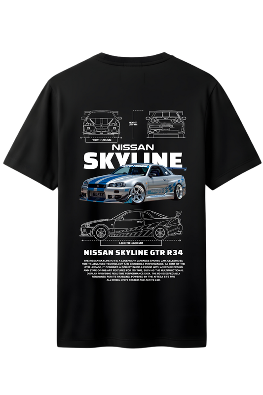 Gtr Baskılı Kaliteli Unisex Tişört