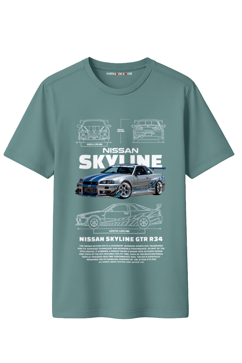 Gtr Baskılı Kaliteli Unisex Tişört