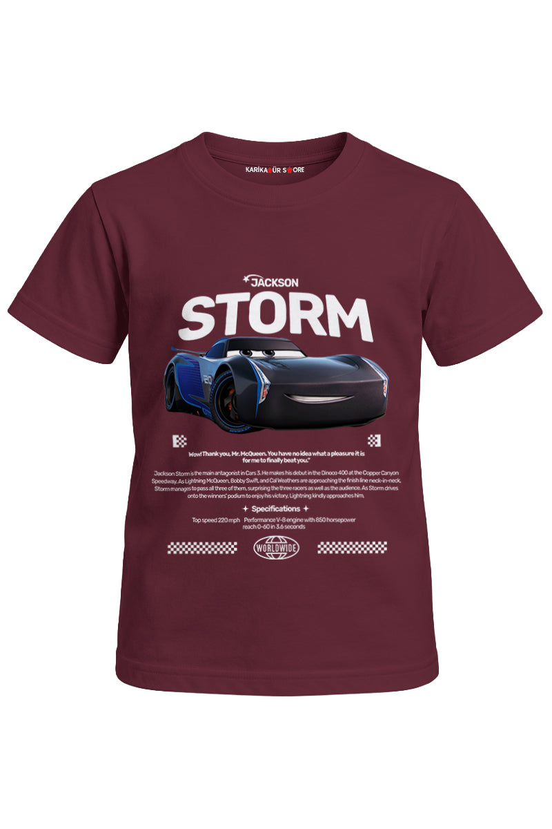 Jackson Storm Baskılı Unisex Çocuk Tişört