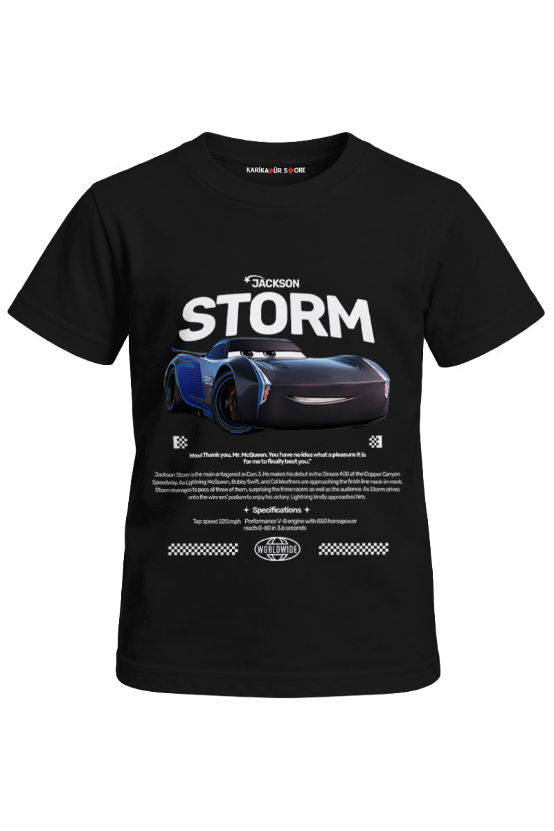 Jackson Storm Baskılı Unisex Çocuk Tişört