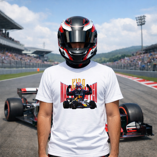 F1 Max Verstappenn Tasarımlı Kaliteli T-shirt