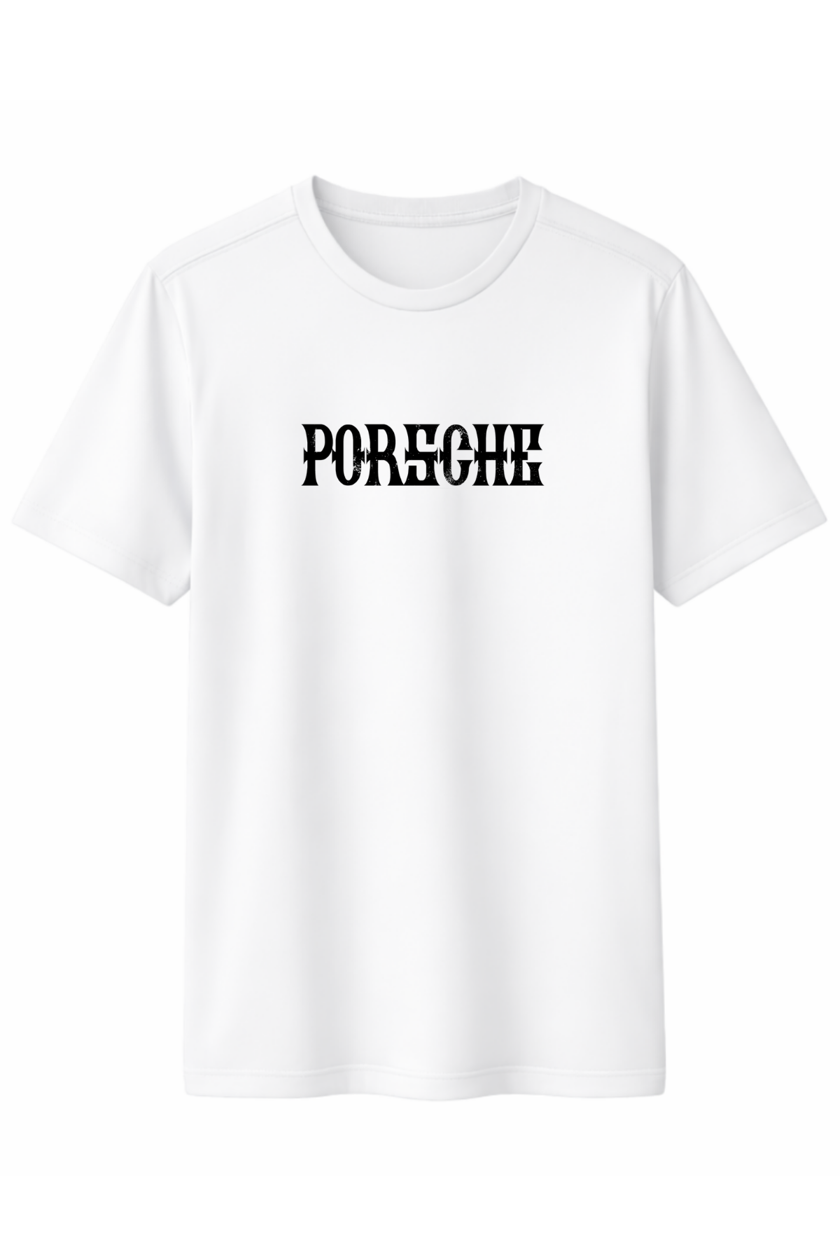 Porcsh 994 Siyah Ön ve Arka Baskılı Kaliteli Unisex Tişört