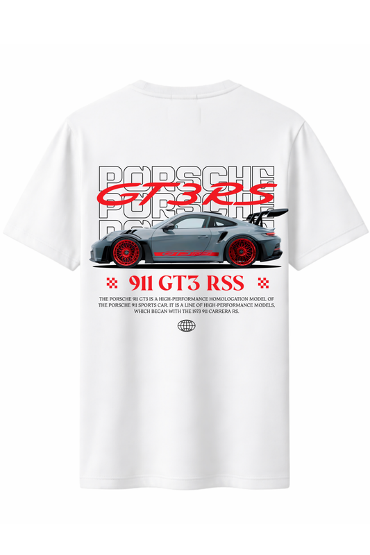 Porcsh Gt3 RSS Arka Baskılı Kaliteli Unisex Tişört