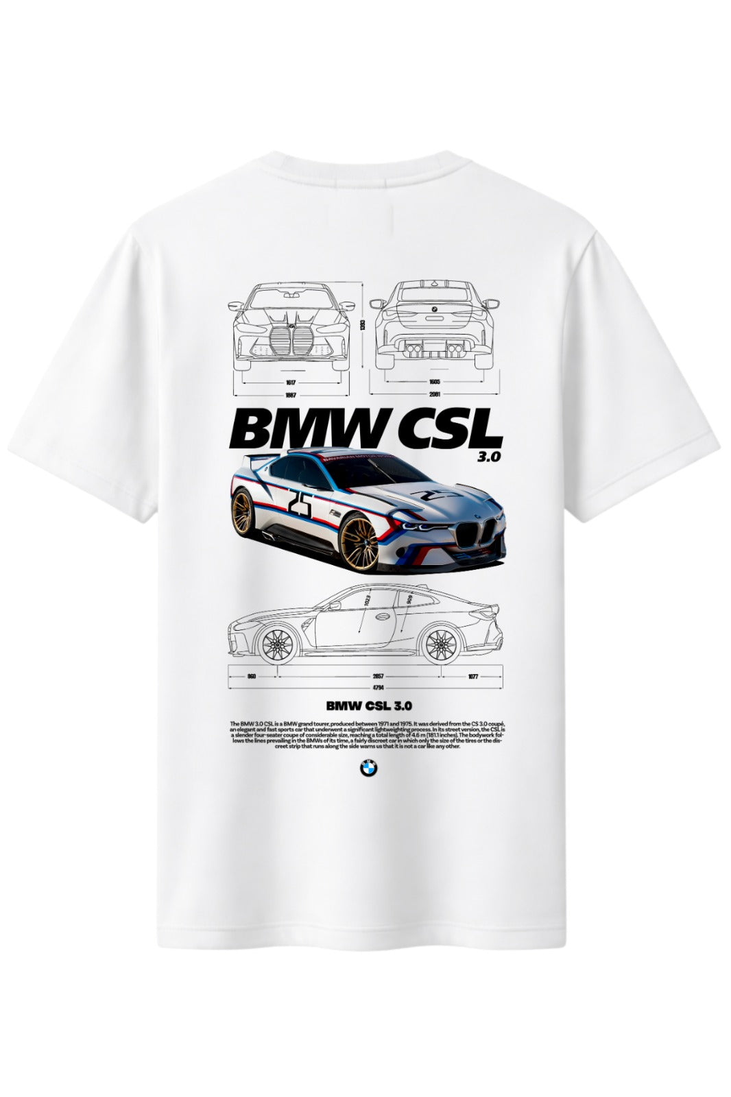 Bmw Baskılı Kaliteli Unisex Tişört